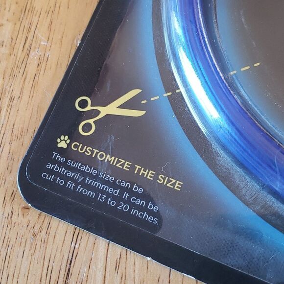 LED Pet Collar Rechargeable Blue Light Up  led EZ Spot LED Pet Collar Do… - Picture 4 of 8